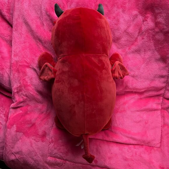 Squishmallow Hugmee Dustin the Dalmatian Devil Costume Plush Halloween  16” - Picture 2 of 4